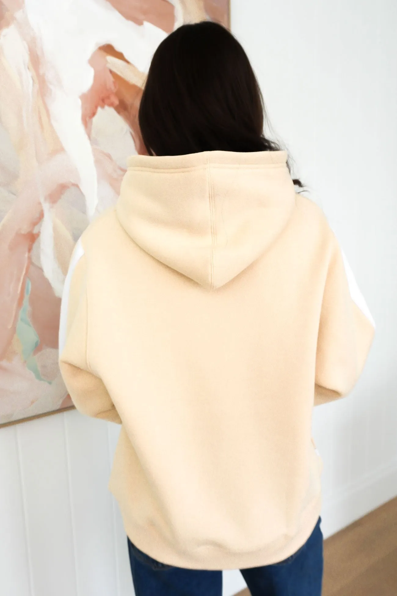 Journey Stripe Hoody Beige Autumn Wear All Weather Adaptability