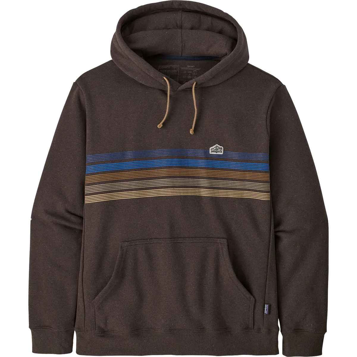 Comfy Wearable Line Logo Ridge Stripe Uprisal Hoody