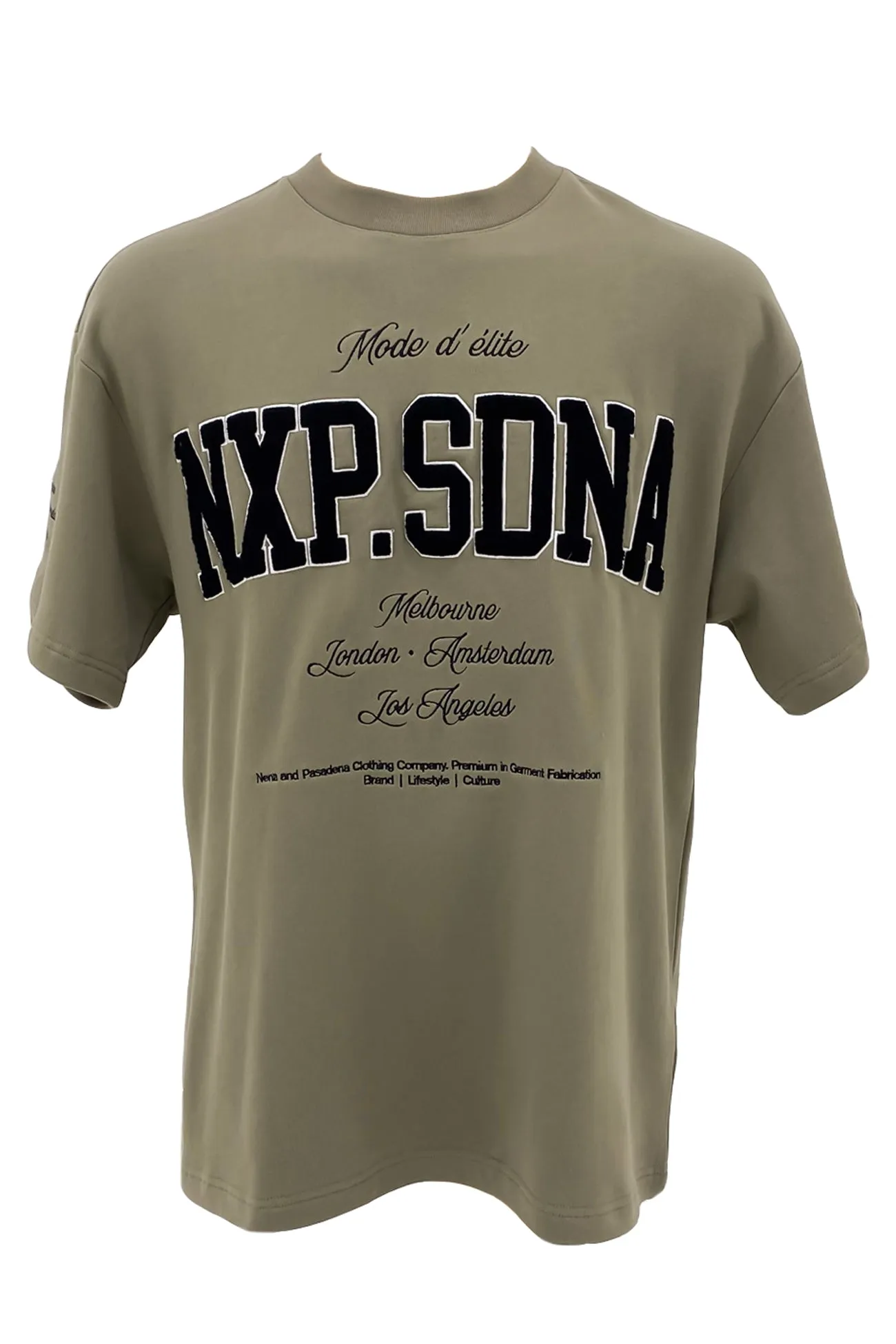 Minimalist purity Captain Loopback Raptor Tee Khaki