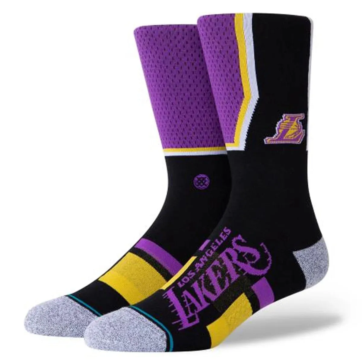 Stance Los Angeles Lakers Shortcut 2 Socks Hem Design