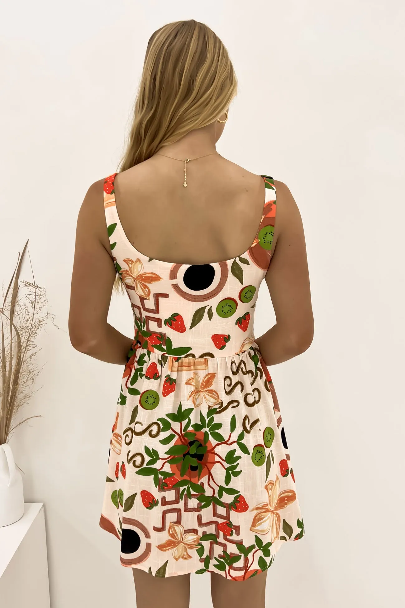 Beadwork Detachable-Detail Lissie Mini Dress Elodie