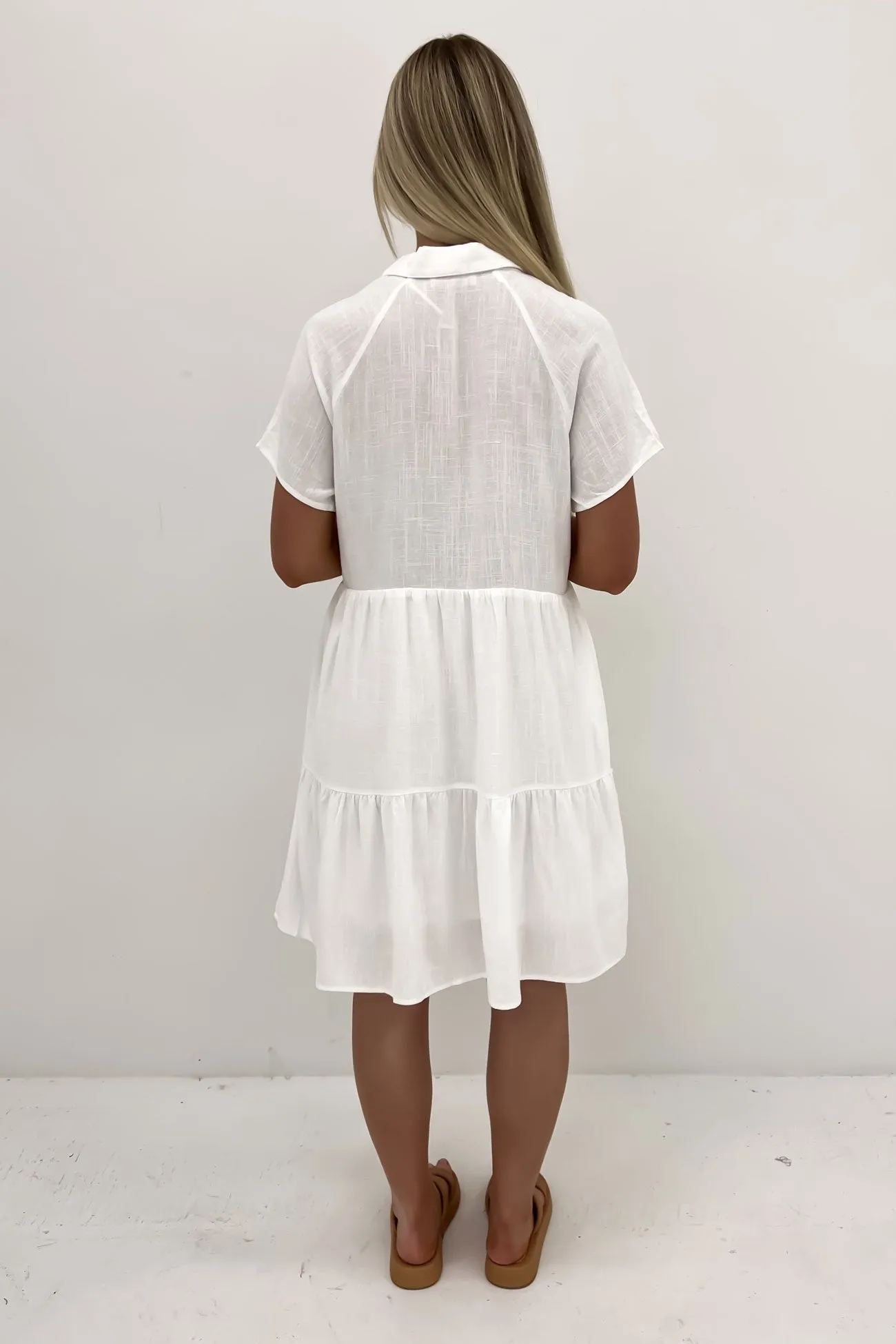 Little Paradise Mini Dress White Timeless slip dress