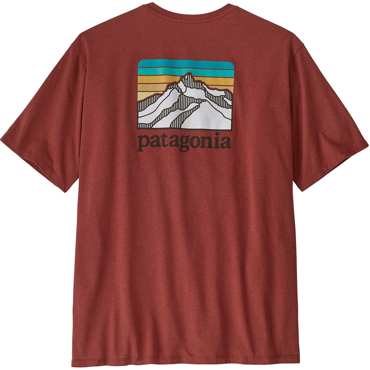 Men's Line Logo Ridge Pocket Responsibili-Tee Classic Style Trend Office Casual
