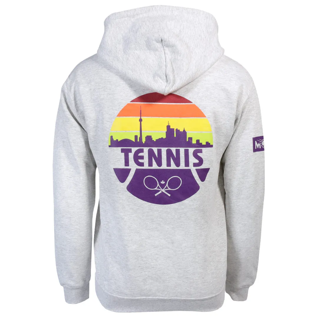 Long Sleeves Merchant of Tennis Sunrise Hoodie - Ash Chic Design Wrinkle-Free