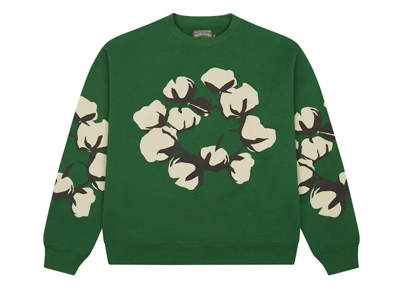 Denim Tears X Cpfm Cactus Tears Crewneck Green quick dry