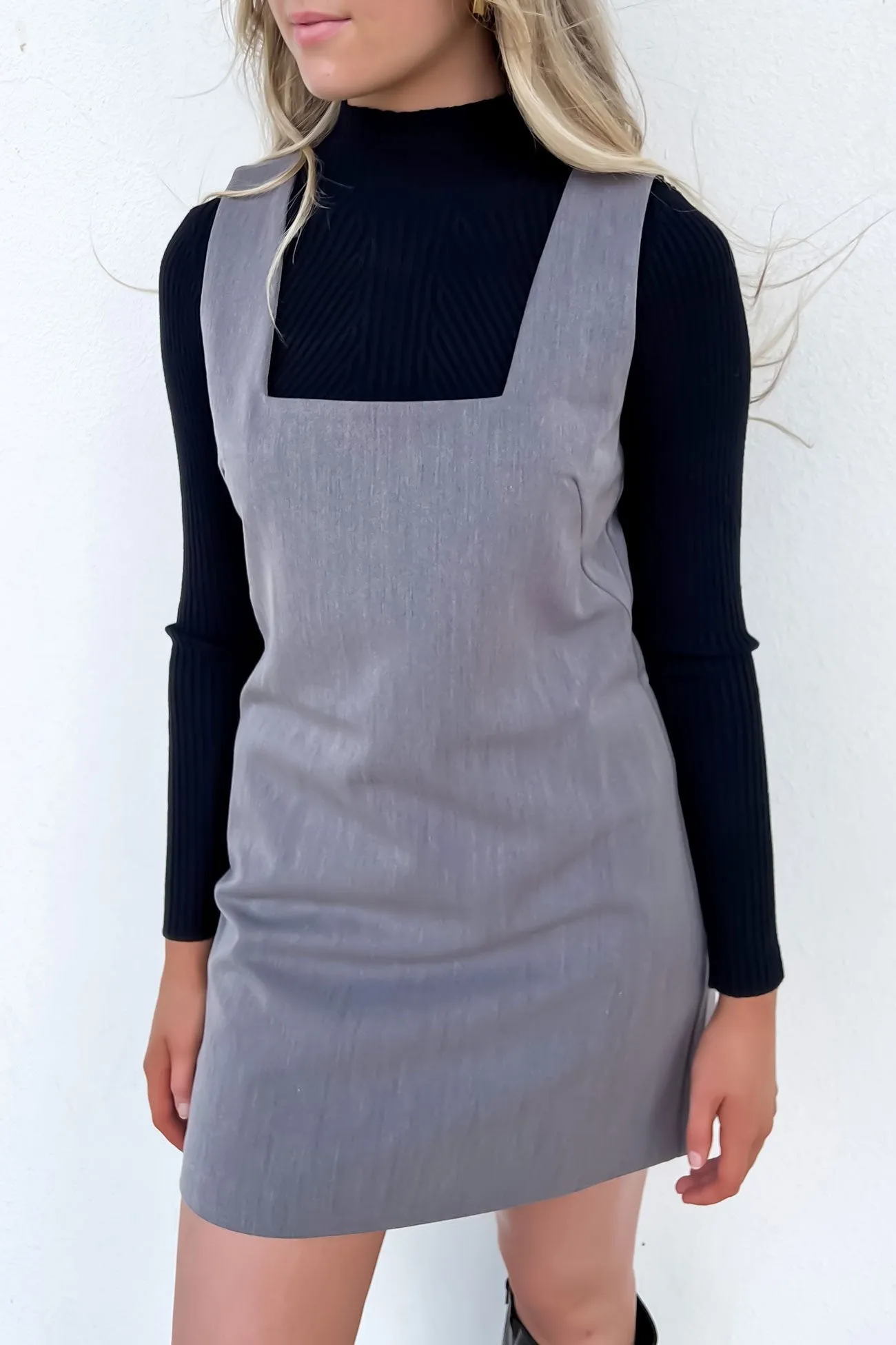 City-Style Lottie Mini Dress Charcoal