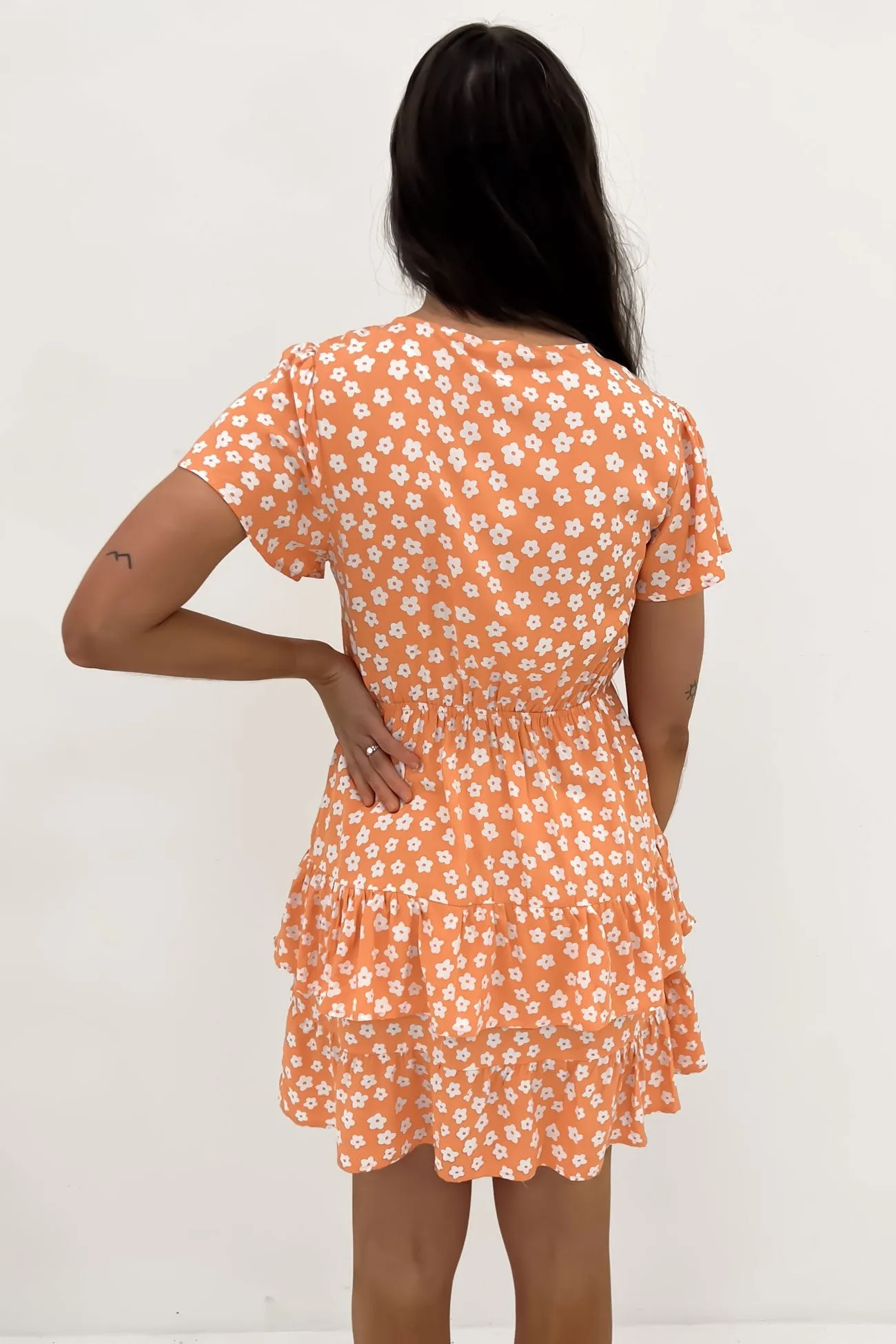 Lottie Mini Dress Orange Vibrant Design Bold colors