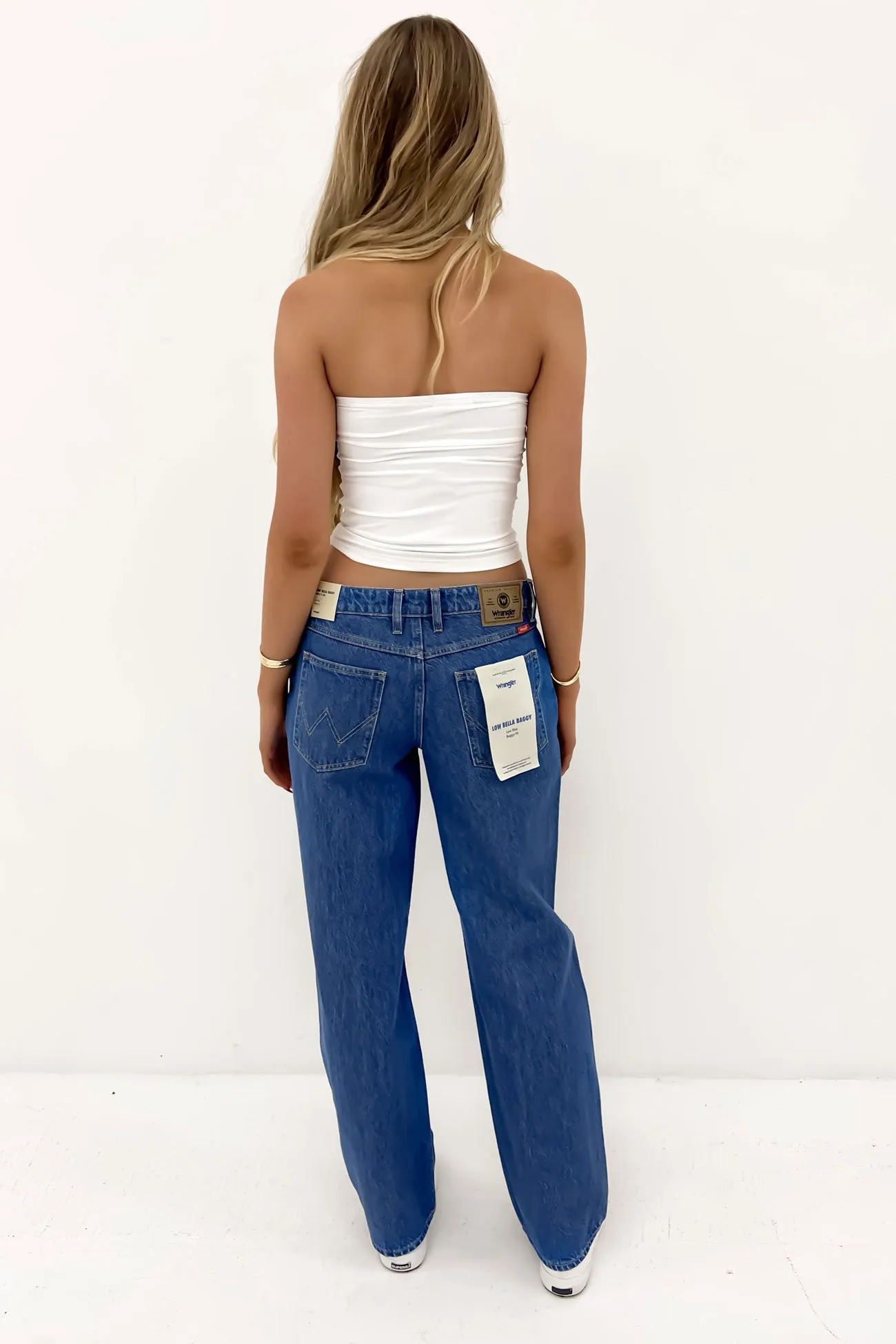 Low Bella Baggy Jean Lush Blue Adjustable Belt Loops