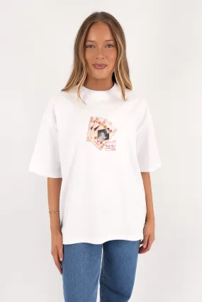 Cool Layer Wear On-the-Go Comfort Appreciation Oversized Tee White