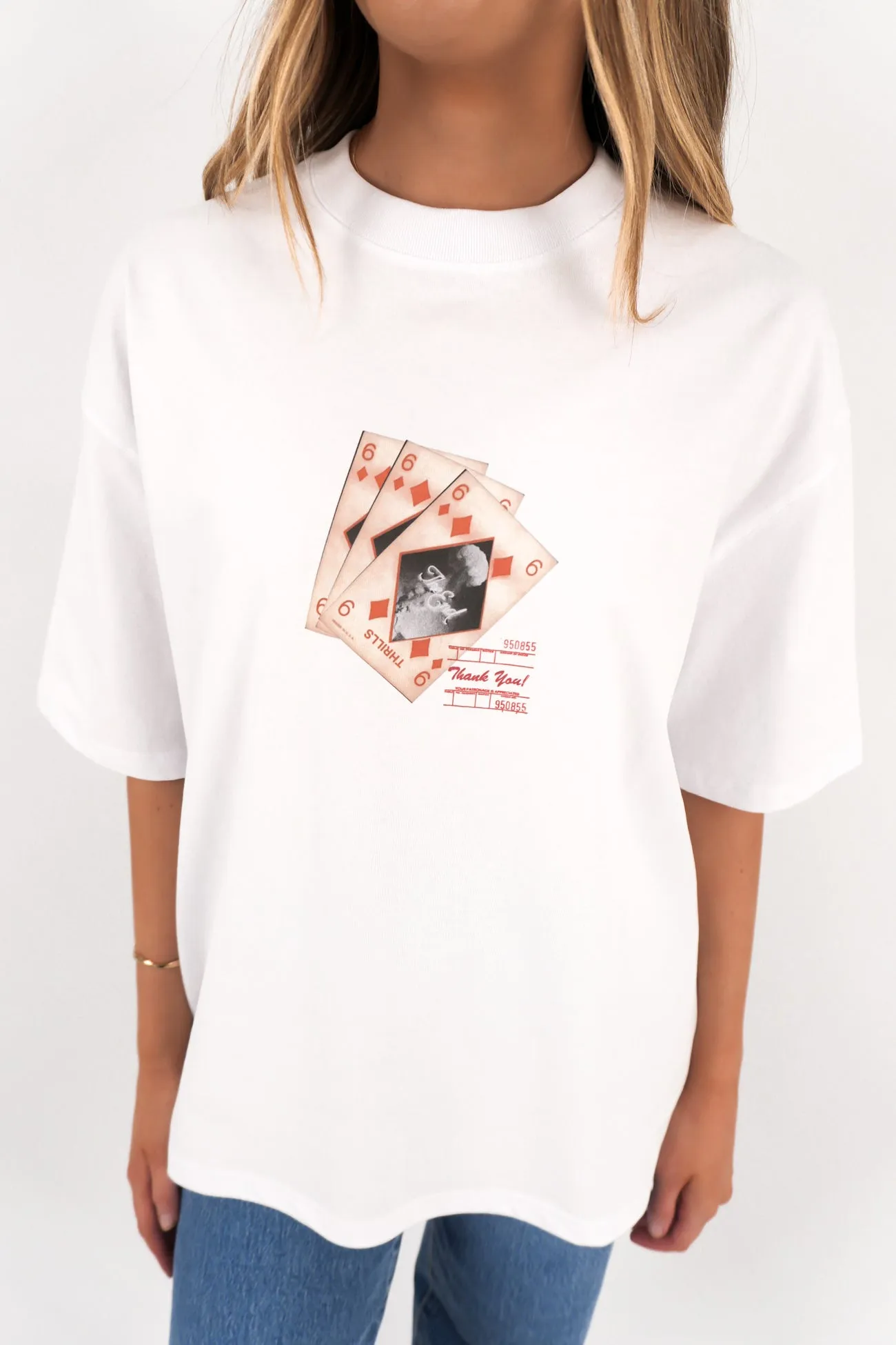 Comfy Layering Eco Friendly Dyes Appreciation Oversized Tee White