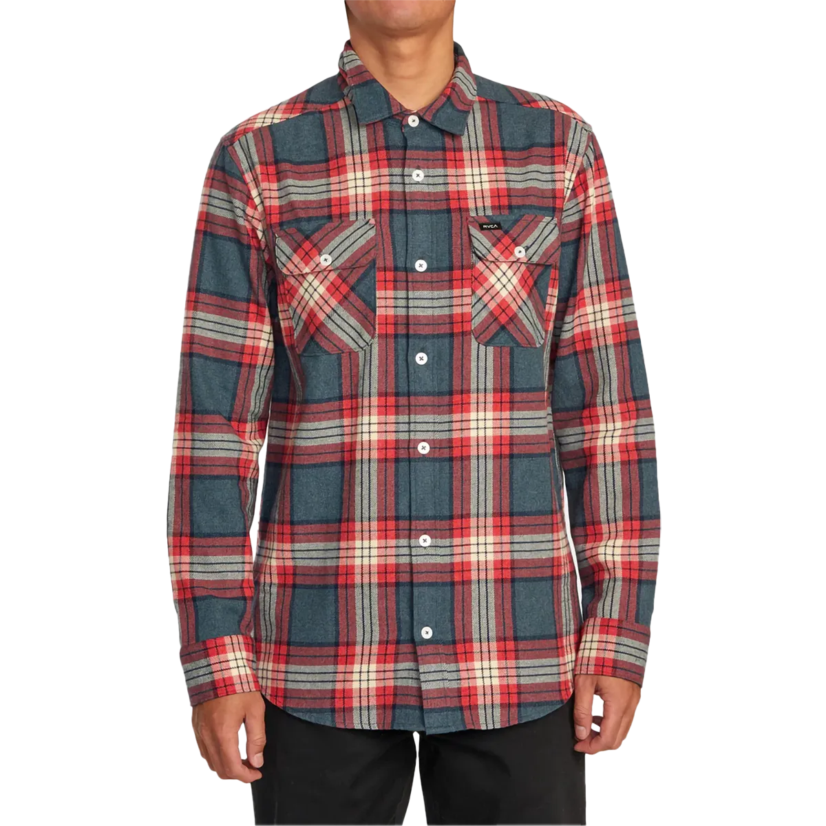 Men's Thatll Work Flannel Long Sleeve Shirt DoubleLayered QuickDry Textile
