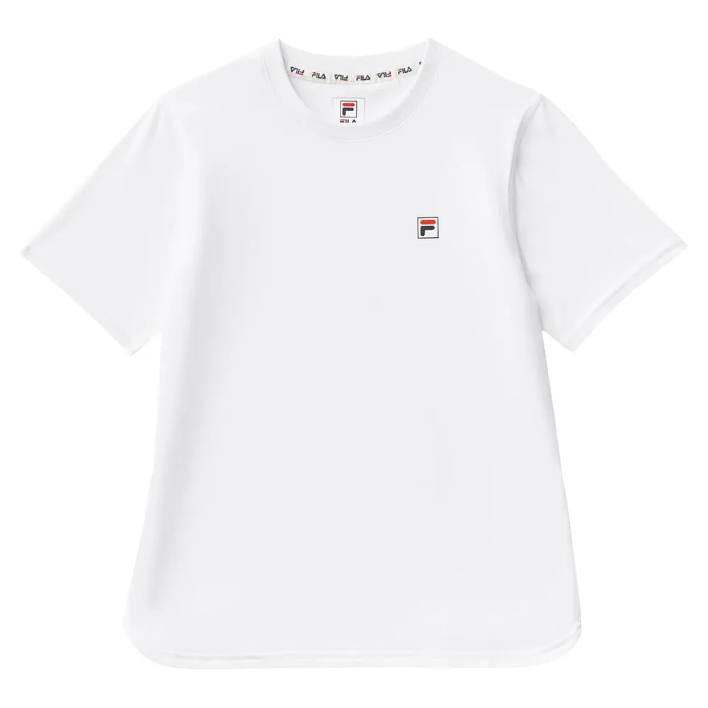 Fila Boys Performance Short Sleeve Tee - White Embellishments