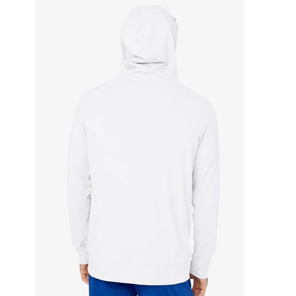 Low-waisted Redvanly Men's Larkin Hoody - Bright White Anti Pilling V-Neck