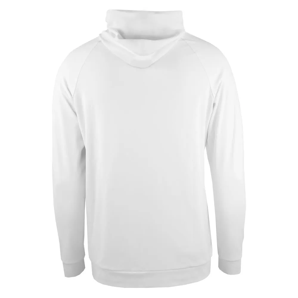 Low-waisted Redvanly Men's Larkin Hoody - Bright White silk fabric Handmade
