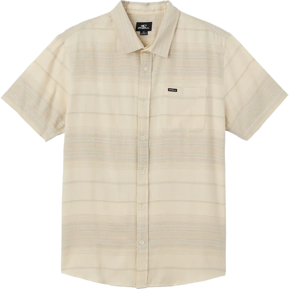Men's Seafaring Stripe Short Sleeve Standard Fit Oversized Collar