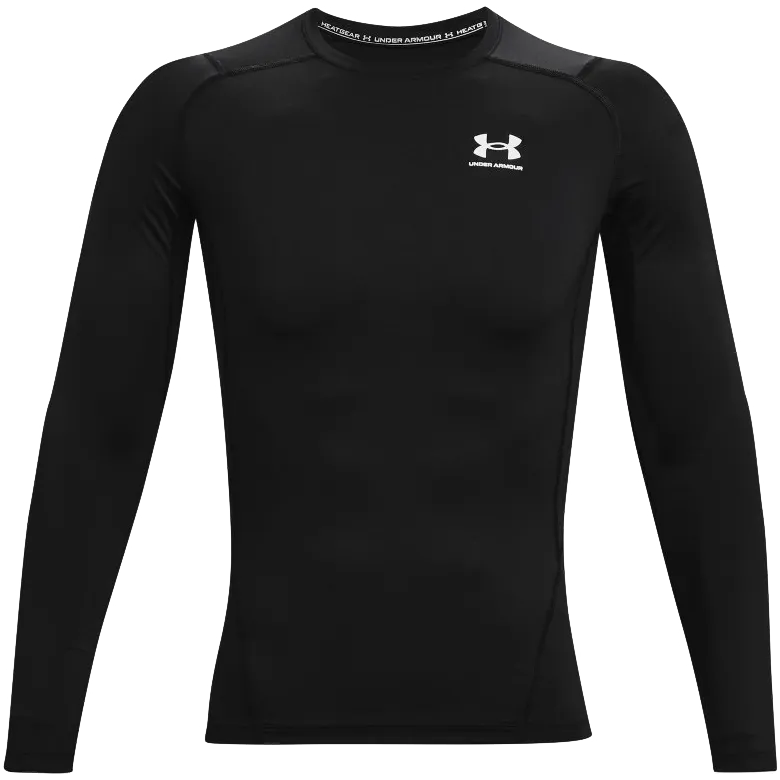 Men's UA Heatgear Armour Comp Long Sleeve Airflow Ventilation Zones VentilatedArmholes