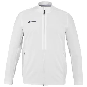 LowProfile Stitching Babolat Men's Play Jacket - White Antistatic