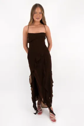 Sophisticated Wear Soft and Relaxed Loz Maxi Dress Chocolate