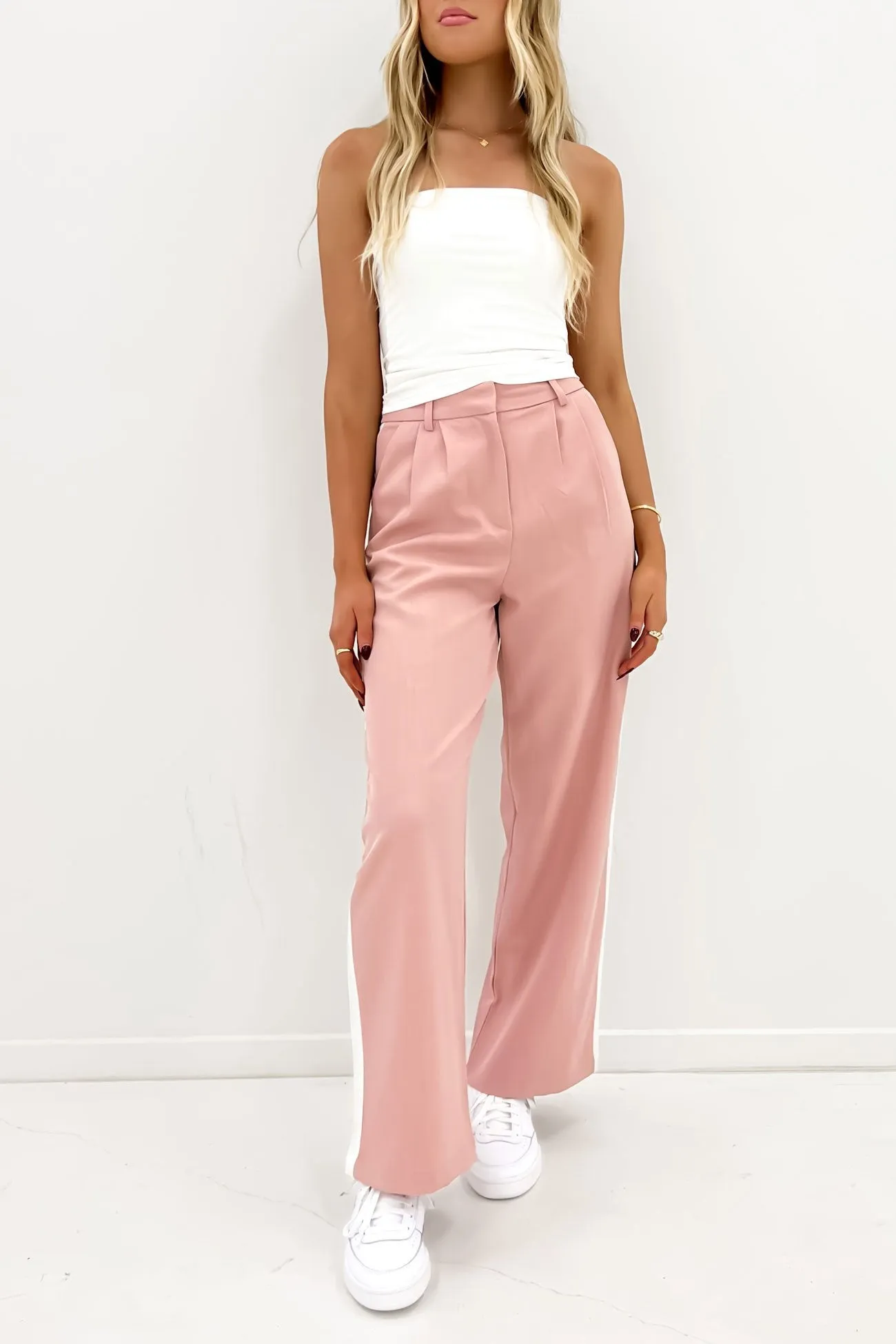 Weather Flex Lucas Stripe Pant Pink