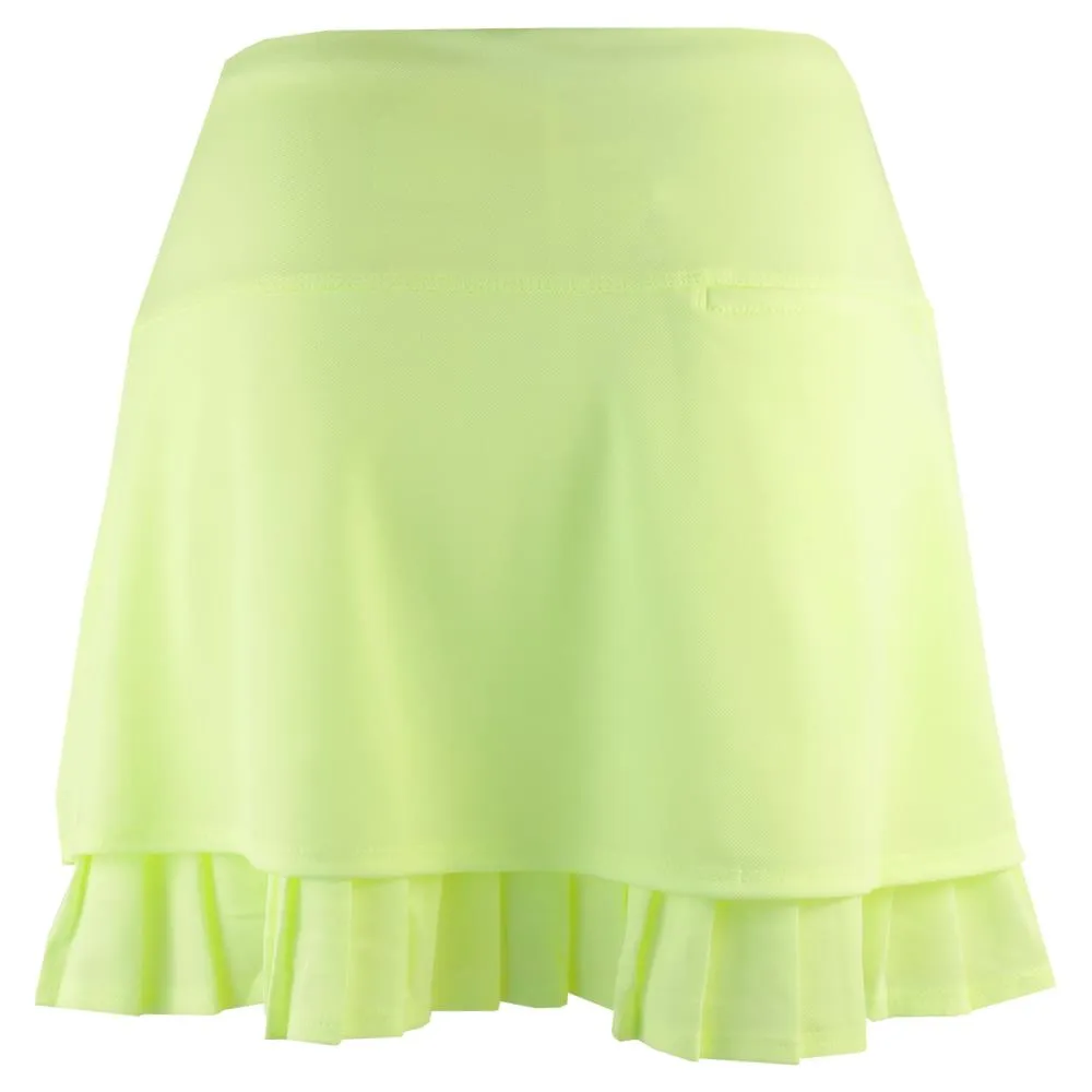Precision Sewing Breathable Lucky in Love Women's Electric Toile Freedom Skort - Lemon Frost synthetic material