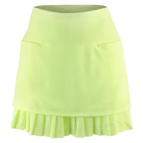 microfiber Lucky in Love Women's Electric Toile Freedom Skort - Lemon Frost synthetic material