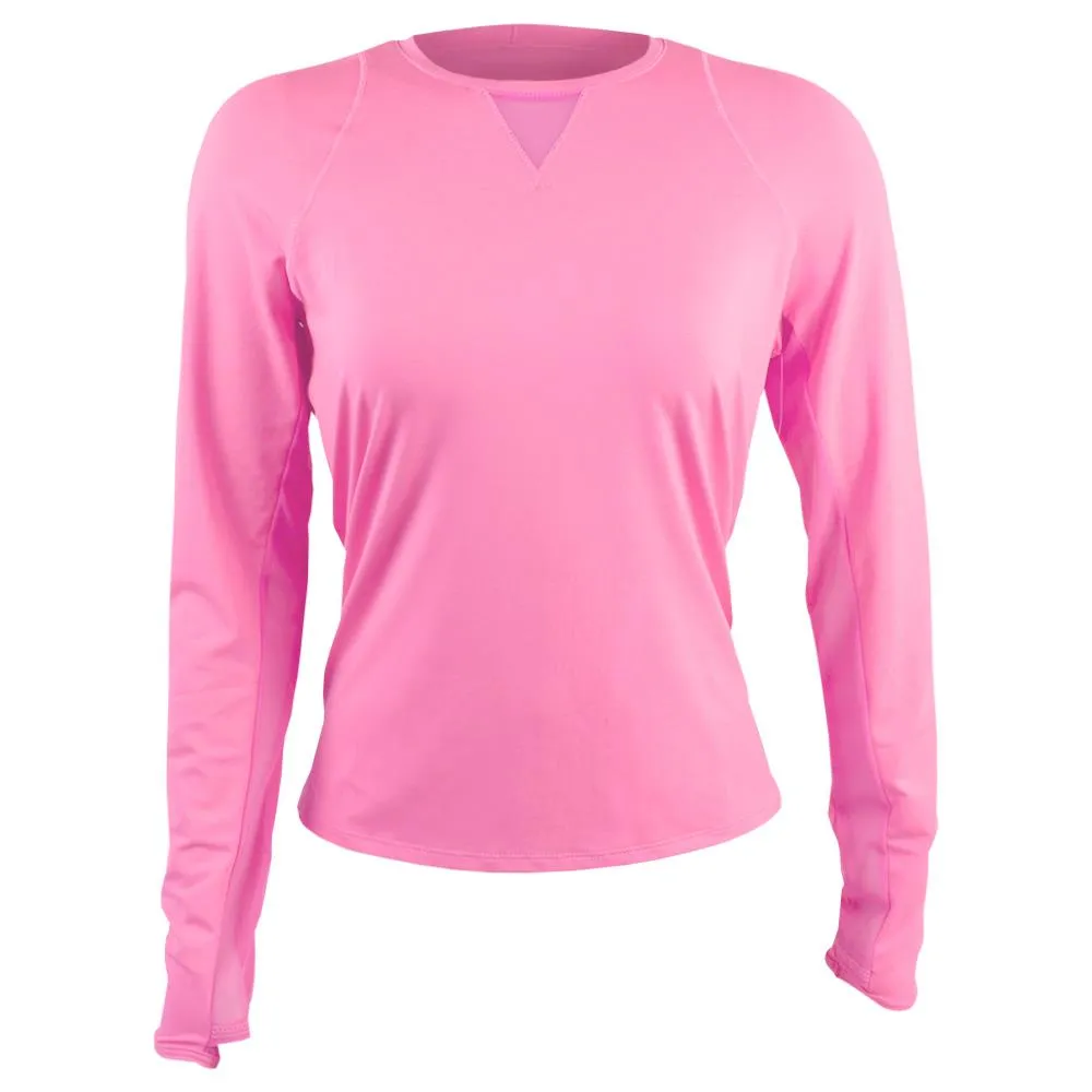 Lucky In Love Women's Essentials High Low Breezy Longsleeve - Taffy Soft Touch Knitted Skin-friendly