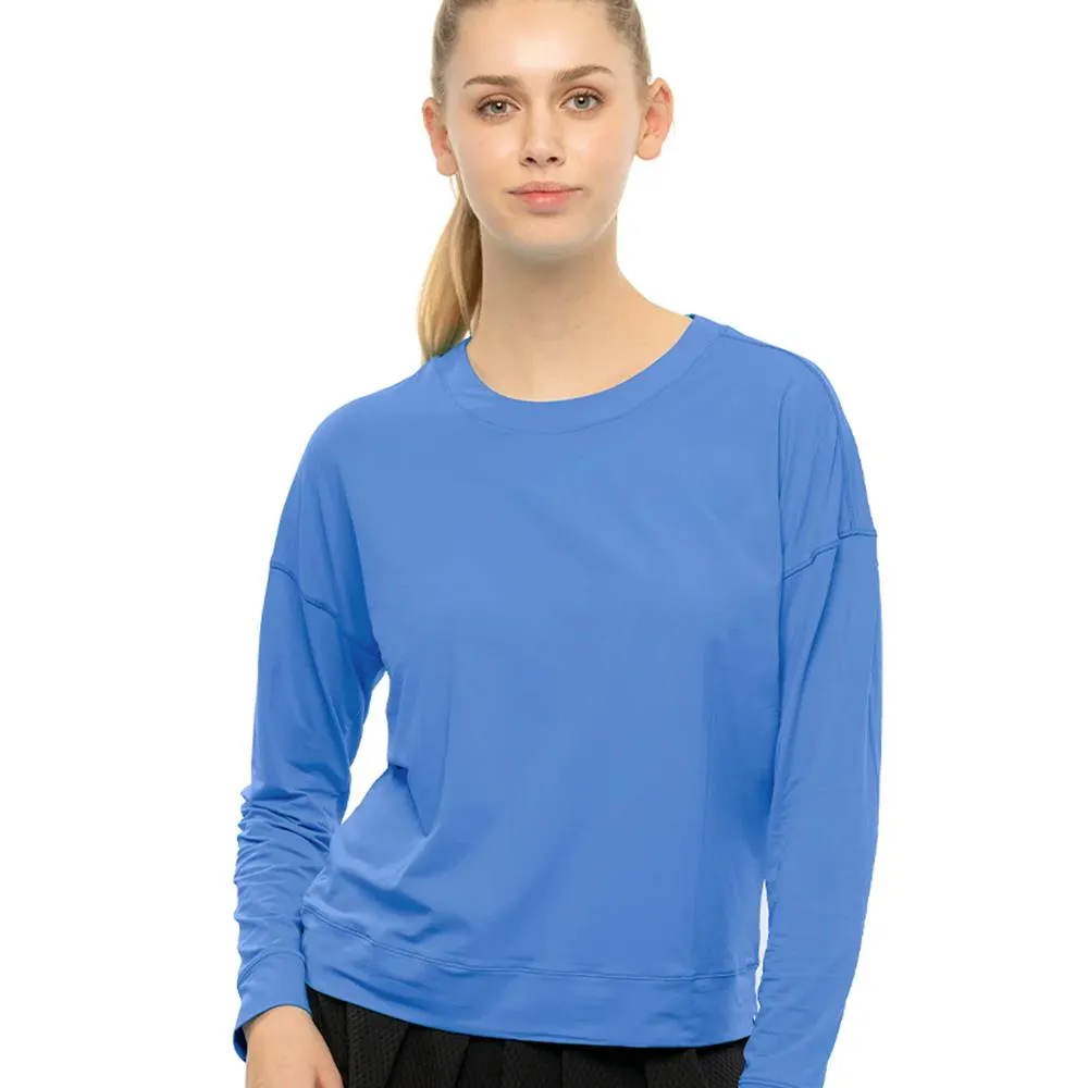 Lucky in Love Women's Essentials Hype Longsleeve - Bluemarine Half - length Steam Ironable