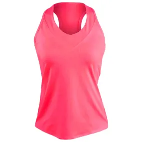 Lucky in Love Women's Essentials V-Neck Tank - Pink UV Protection tailored look