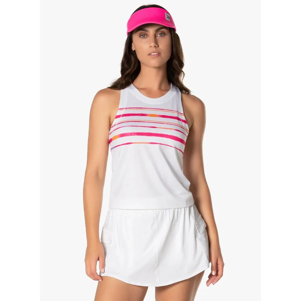 Lucky in Love Women's Shockin' Classics Awe Tank - White Well - Tailored Lace