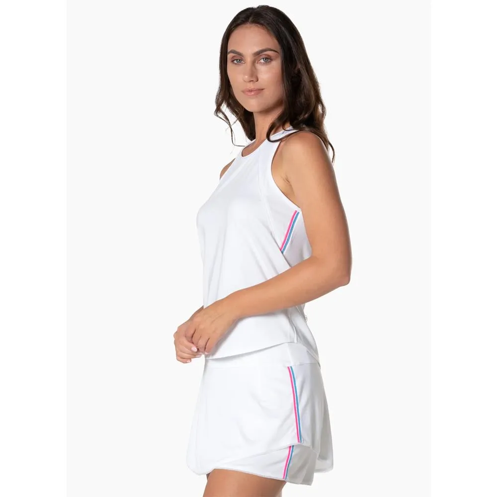 Elastic Lucky In Love Women's Winning Streak Chill Tank - White synthetic materials