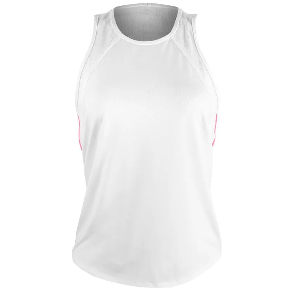 Ruffled details Insulating Lucky In Love Women's Winning Streak Chill Tank - White synthetic materials