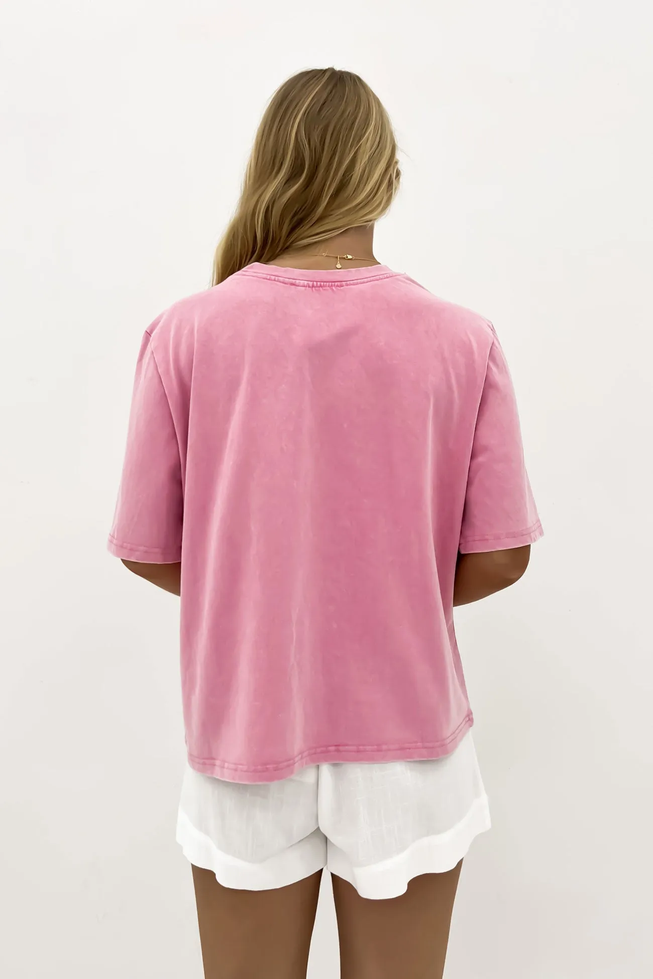 Luke Tee Pink Smooth Finish Airflow Ventilation