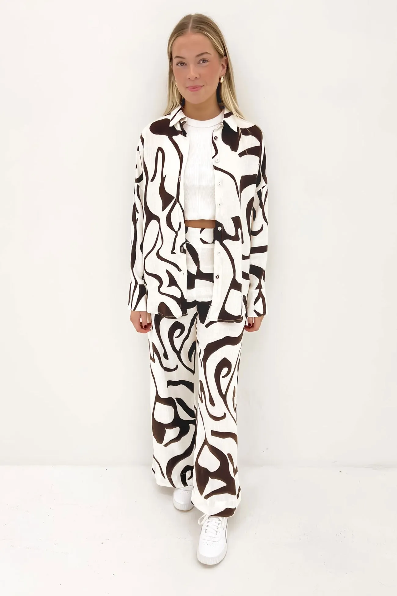 Festival Fashion Lulu Shirt Brown Elise