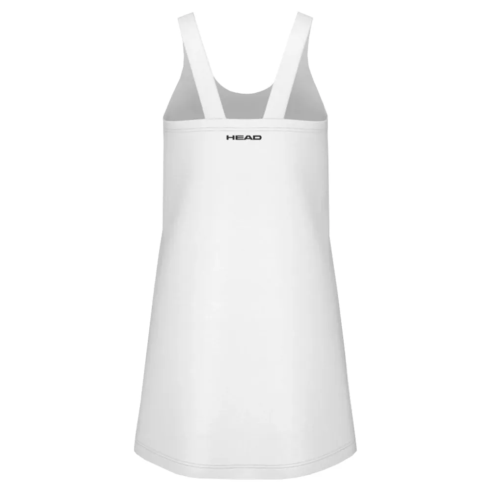 Drawstring closure Head Girls Spirit Dress - White