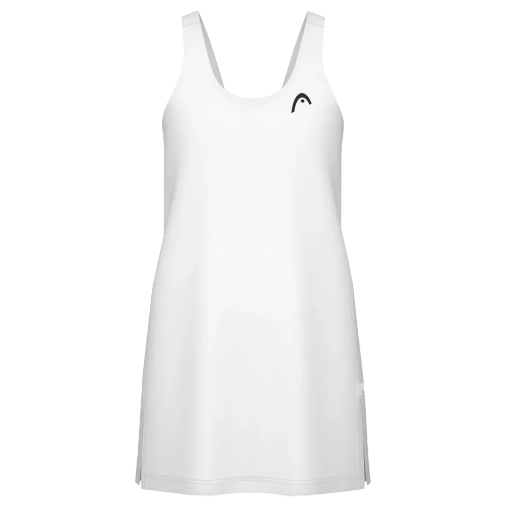 Head Girls Spirit Dress - White High Waist Zip-up Exquisite Craftsmanship