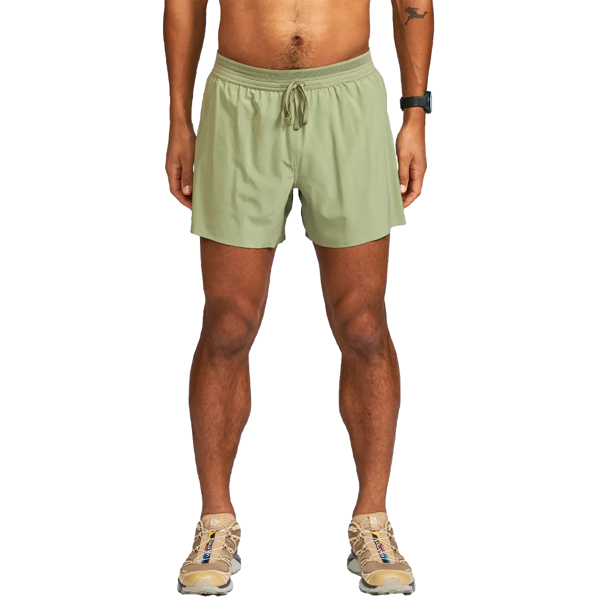 Adjustable Straps Anti-pilling Luxury Brand 5" Men's AFO Middle Short