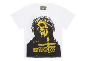 Polished Look checkered pattern Denim Tears Bstroy Tears Crown Made Of Cotton Tee White