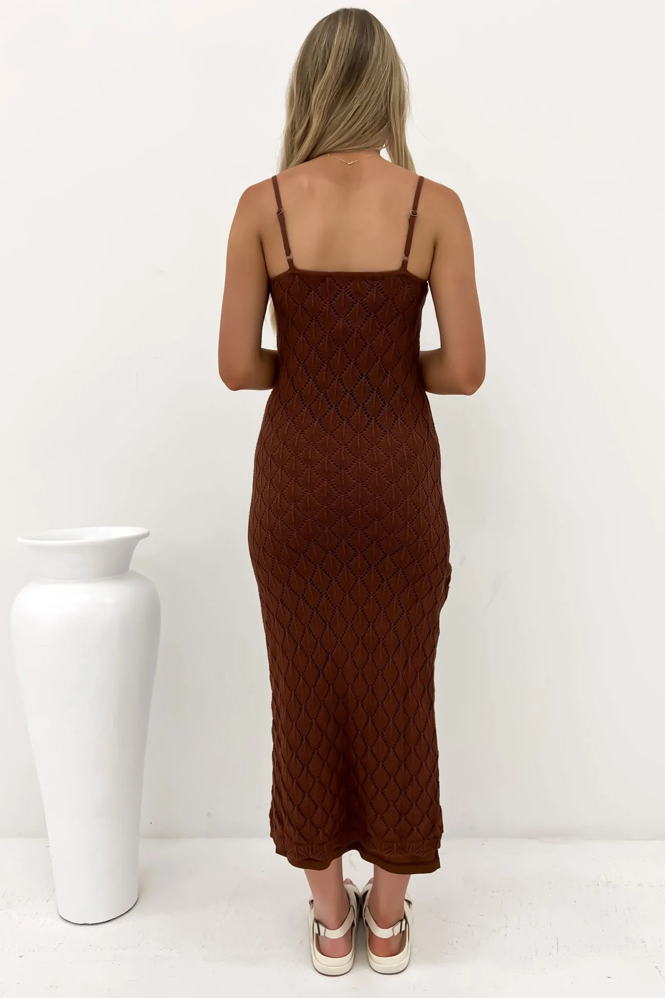 Hunter Maxi Dress Brown Elegant Simplicity