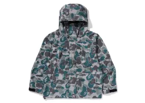 Bape Laminated Camo Snowboard Jacket Beige Lace trim