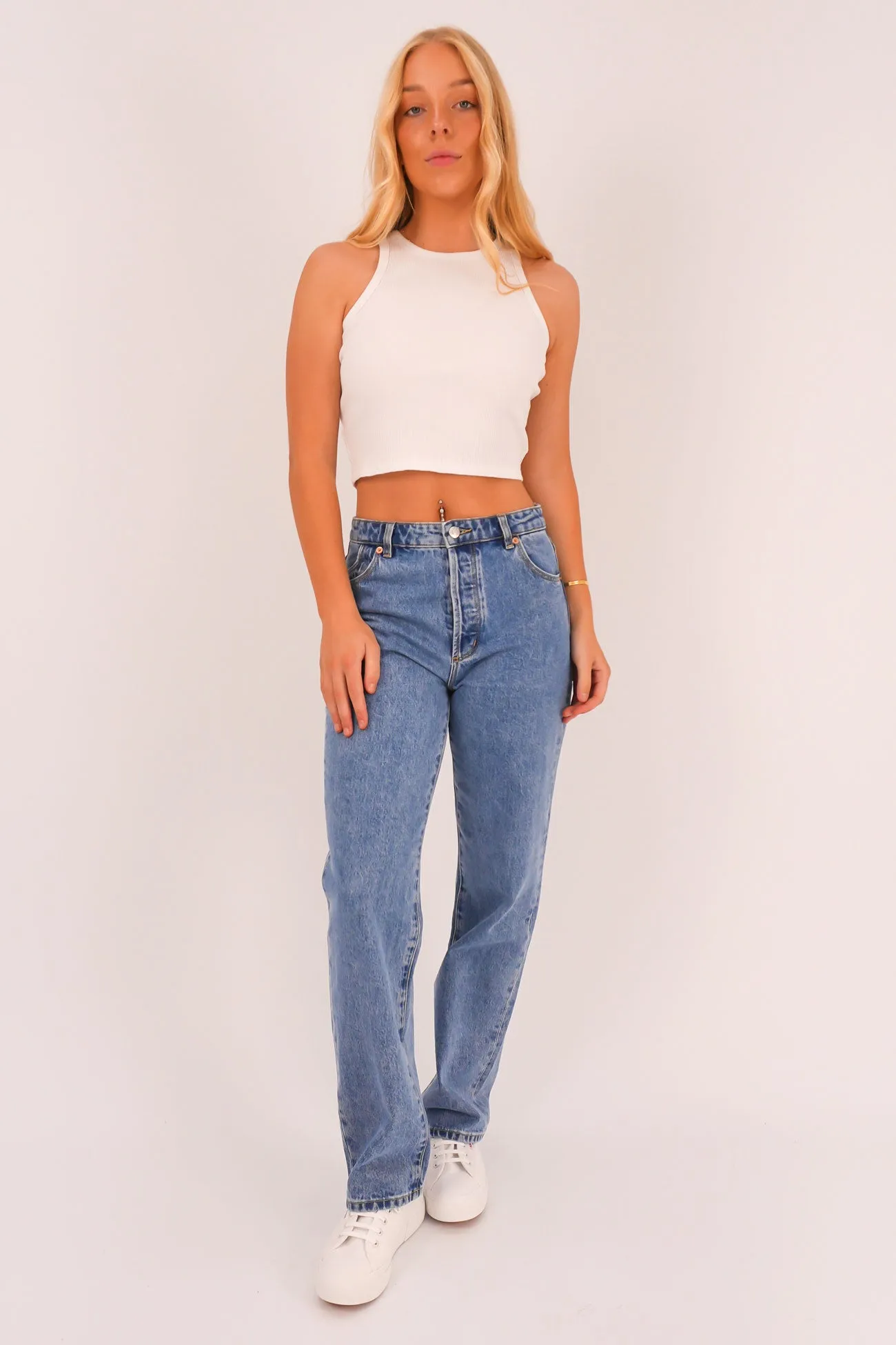 Slim Modern Classic Vibe 90s Relaxed Jean River Blue