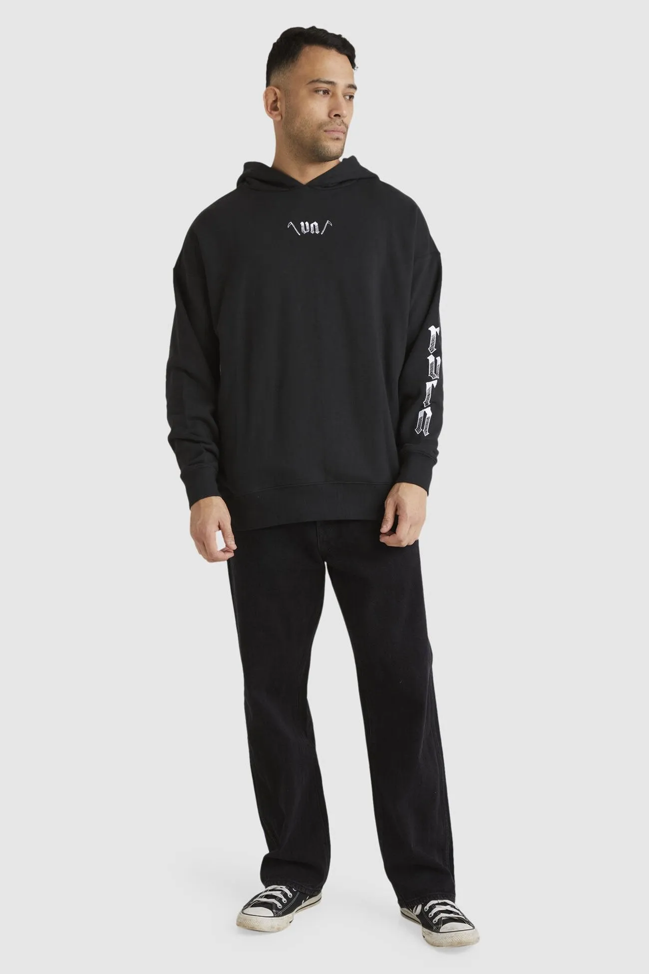Lynes VA Hoodie Black Double Stitch Reinforcement AbrasionResistant