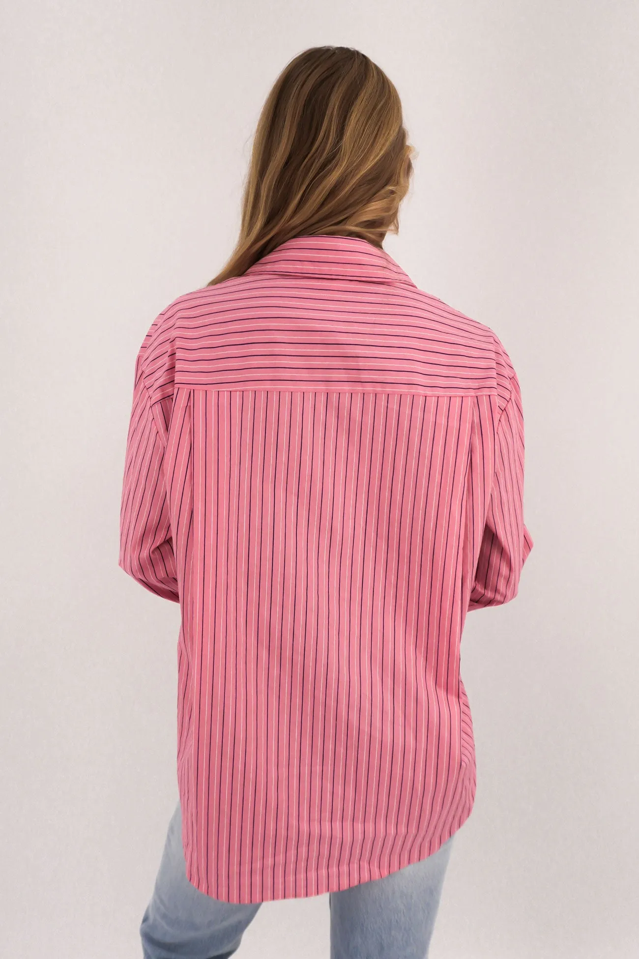 Lynton Shirt Carnation Navy Abrasion Resistant Edges