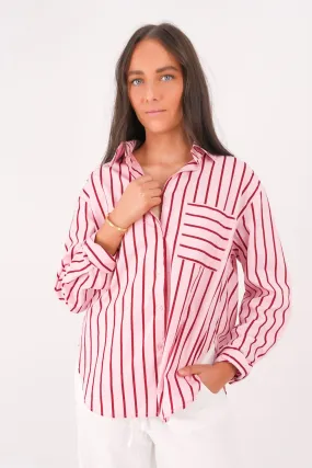 Workwear Ready Lynton Shirt Red Stripe
