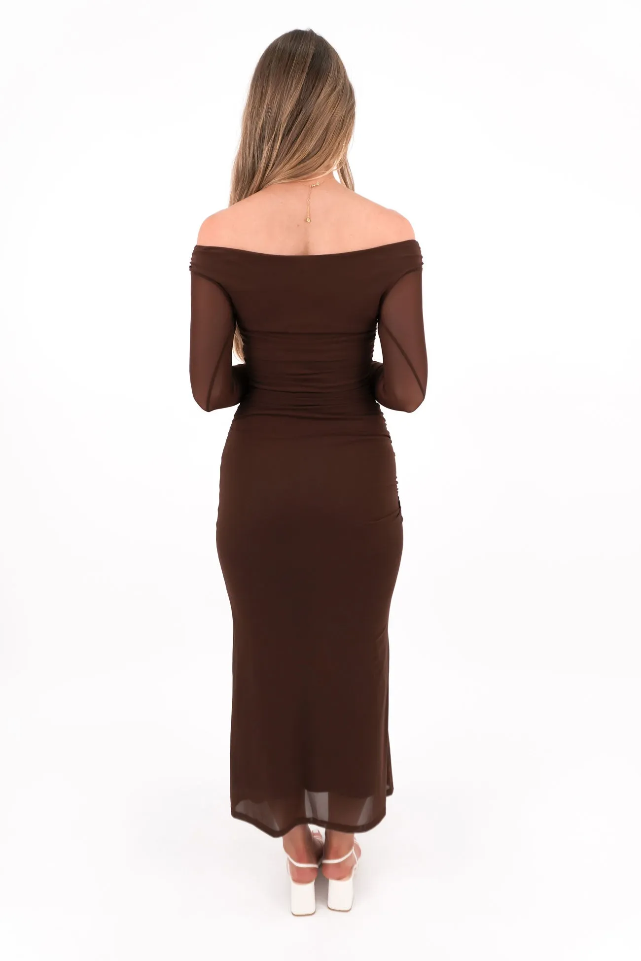 Feminine Movement Artistic Edge Lyon Maxi Dress Chocolate