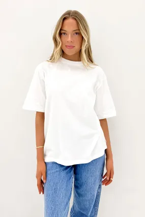 Basic Oversized Tee White Everyday Chic