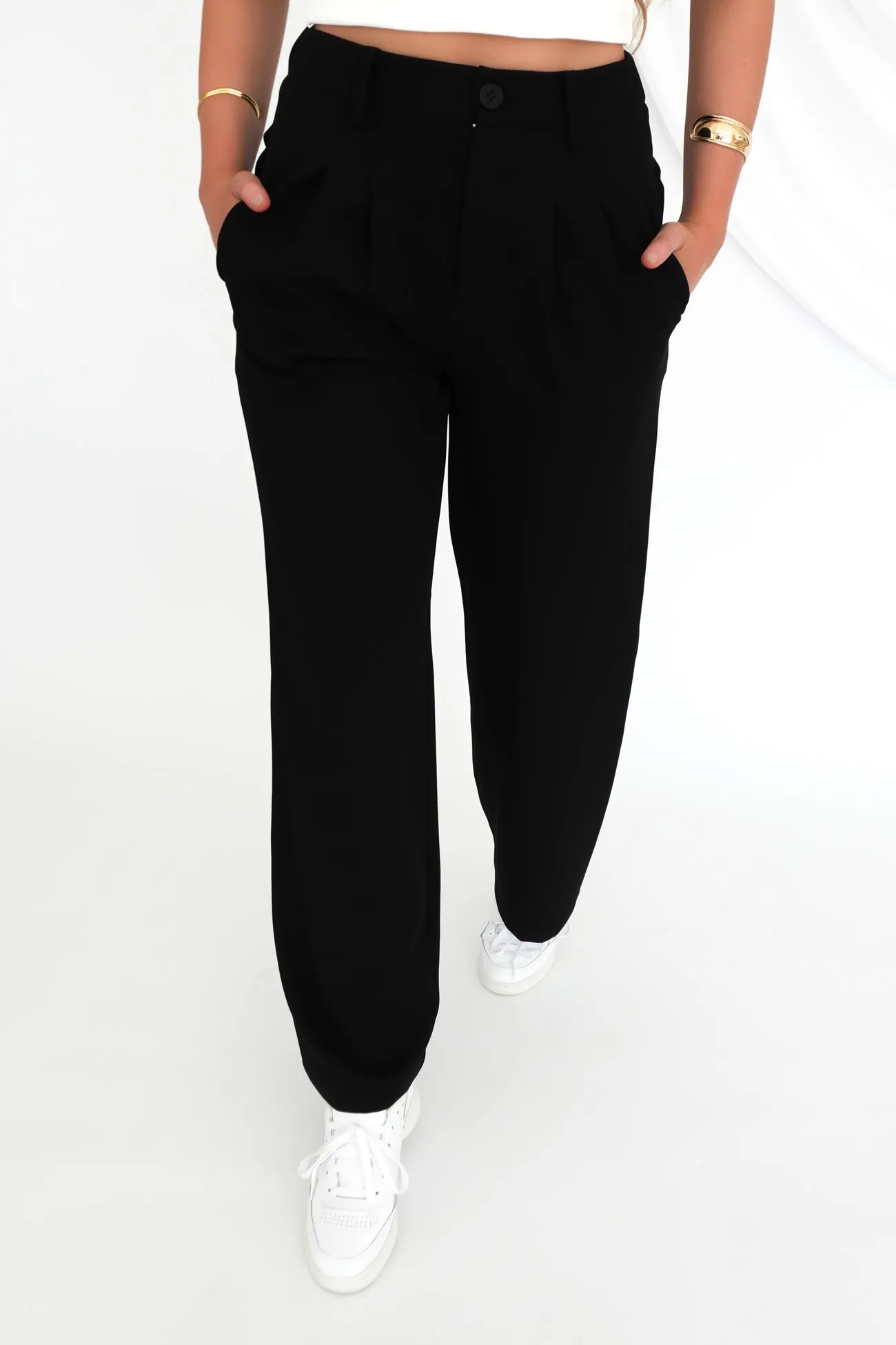 Maddox Pant Black Soft Material Lightweight Fabric