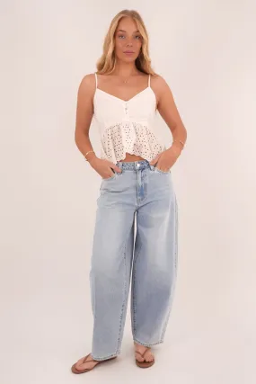 Mid Barrel Jean Brightside Fade Petite City Walk Weekend Warrior Fast Match