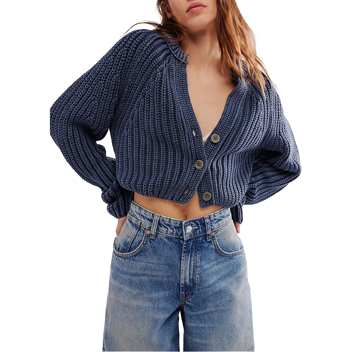 Women's Sweet Nothing Cardi Ribbed Knit Fabric