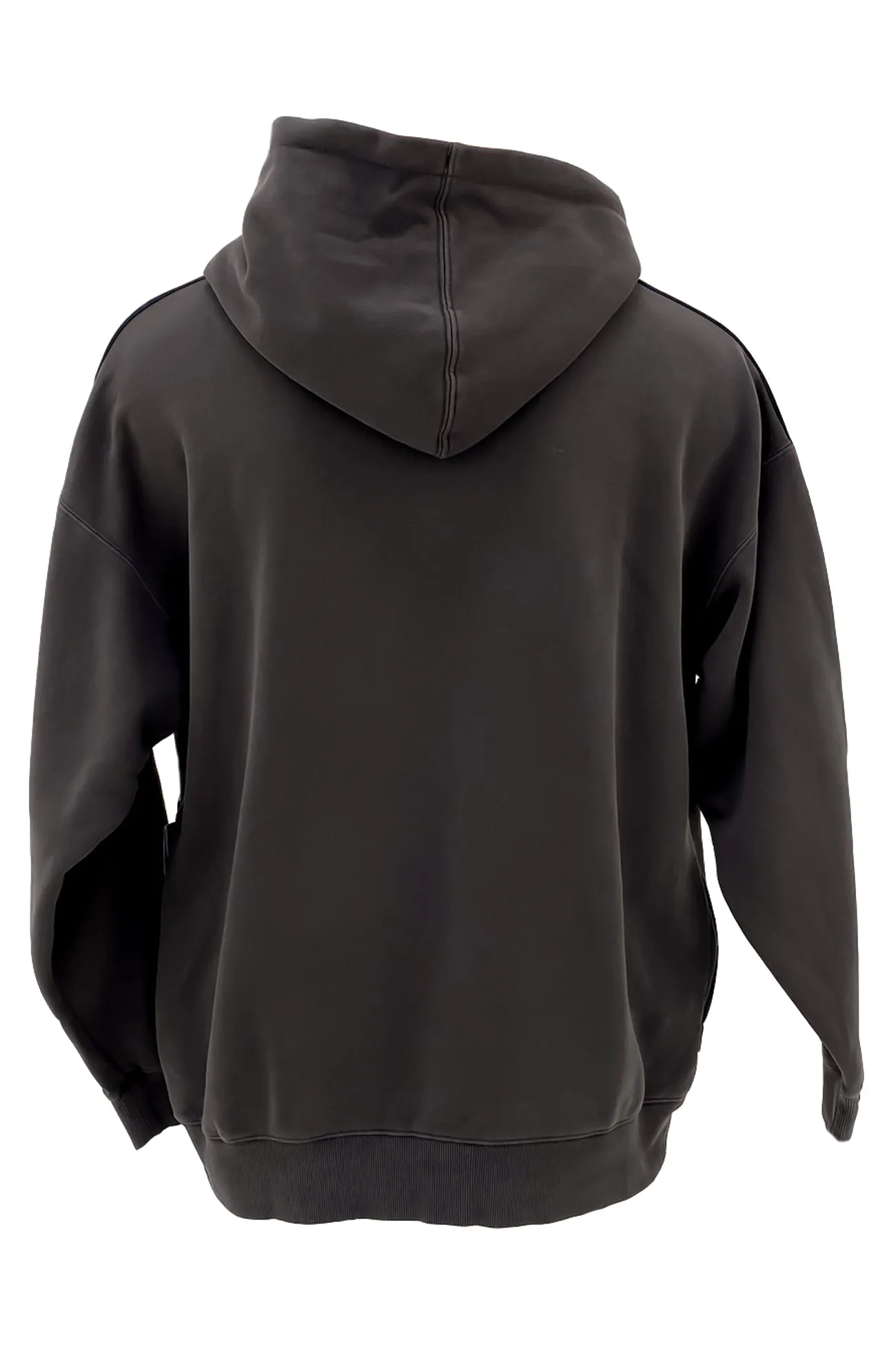 Shawl Lapel Rev Hoodie Washed Black