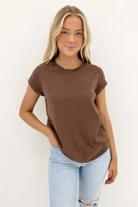 Active Wear Manly Tee Chocolate